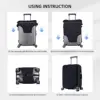 Mickey Mouse Print Suitcase Cover Customized Travel Vacation Elastic Luggage Case Protector 6