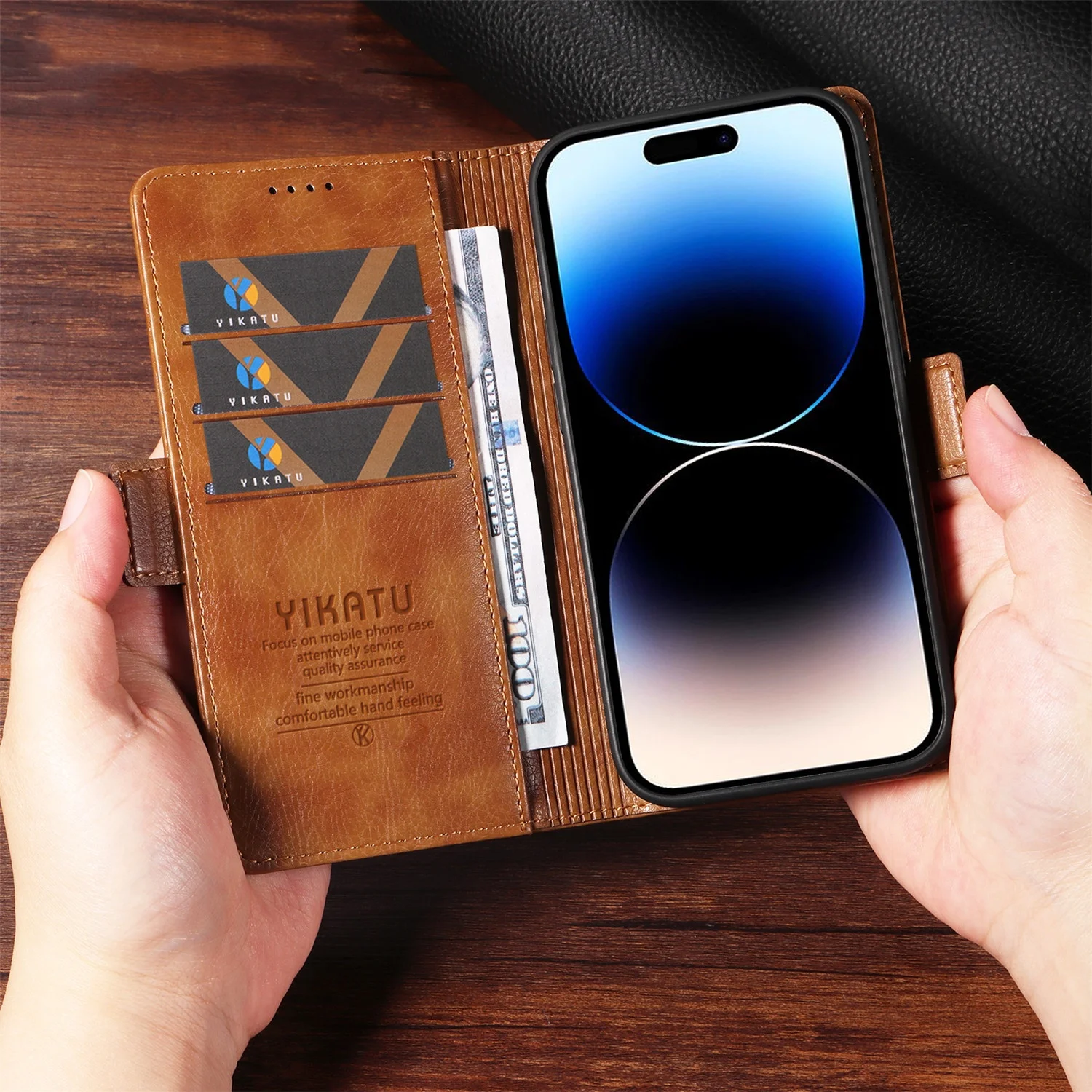 Leather Wallet Case Samsung Galaxy S8 S9 S10 Plus S20 S21 FE S22 S23 S24 Ultra Holder Magnetic Stand Flip Phone Book Cover