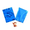Open width 7.5-18 cm Both Side Full Color Gift  Bag Zip Lock Plastic Packaging Bags Colors Pouch Zip Colorful Foil Small Bag 5