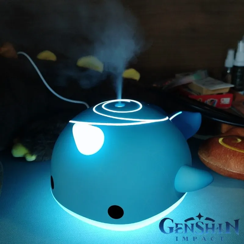 

Yuri Game Genshin Impact увлажнитель в виде Кита светильник Домашнее украшение Аниме Cosplay Props C
