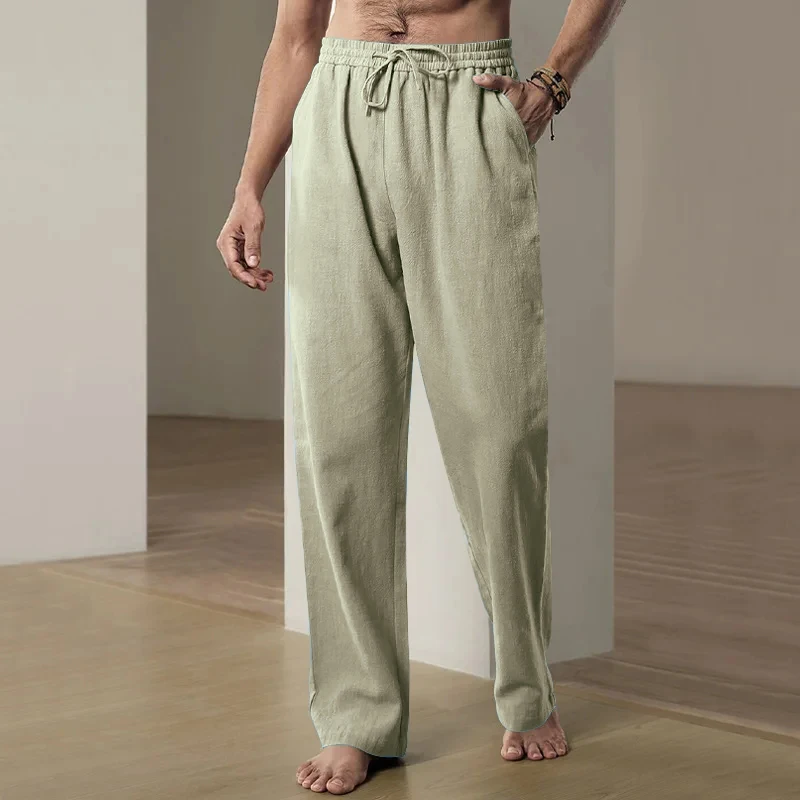 Men's Wide Pants Cotton Lightweight  - 03
