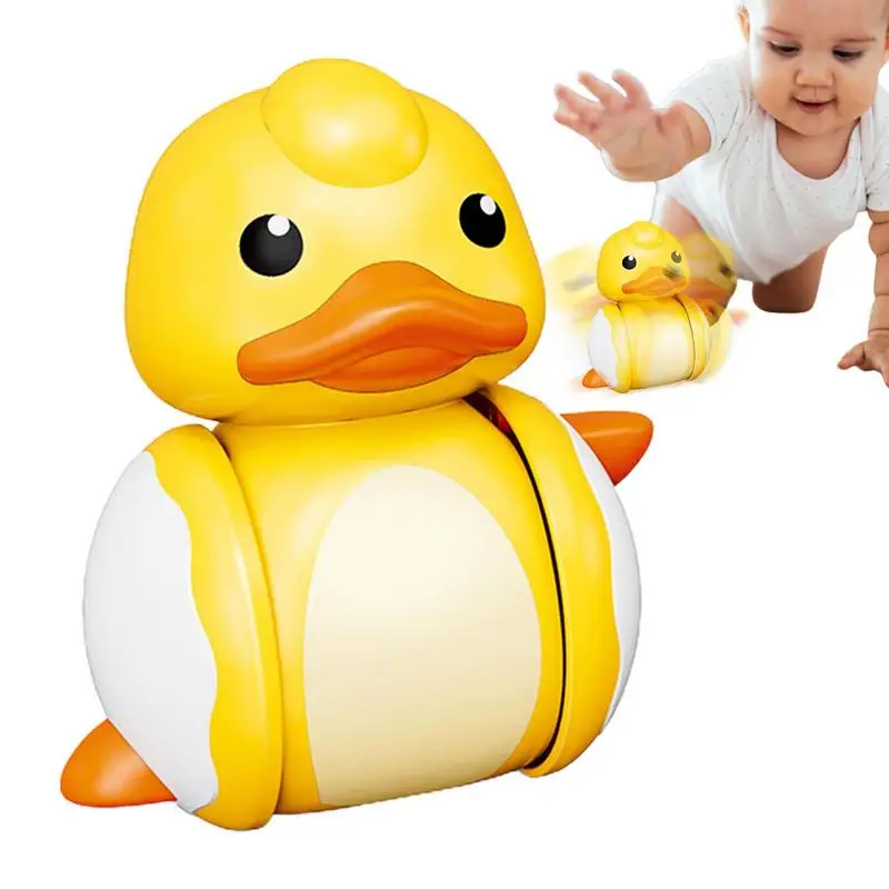 

Small Duck Toy Duck Tumblers Toy Duck Push Toy Bathtub Toy Duck Early Education Puzzle Animal Toy For Kids Bath Duck Slide Toys
