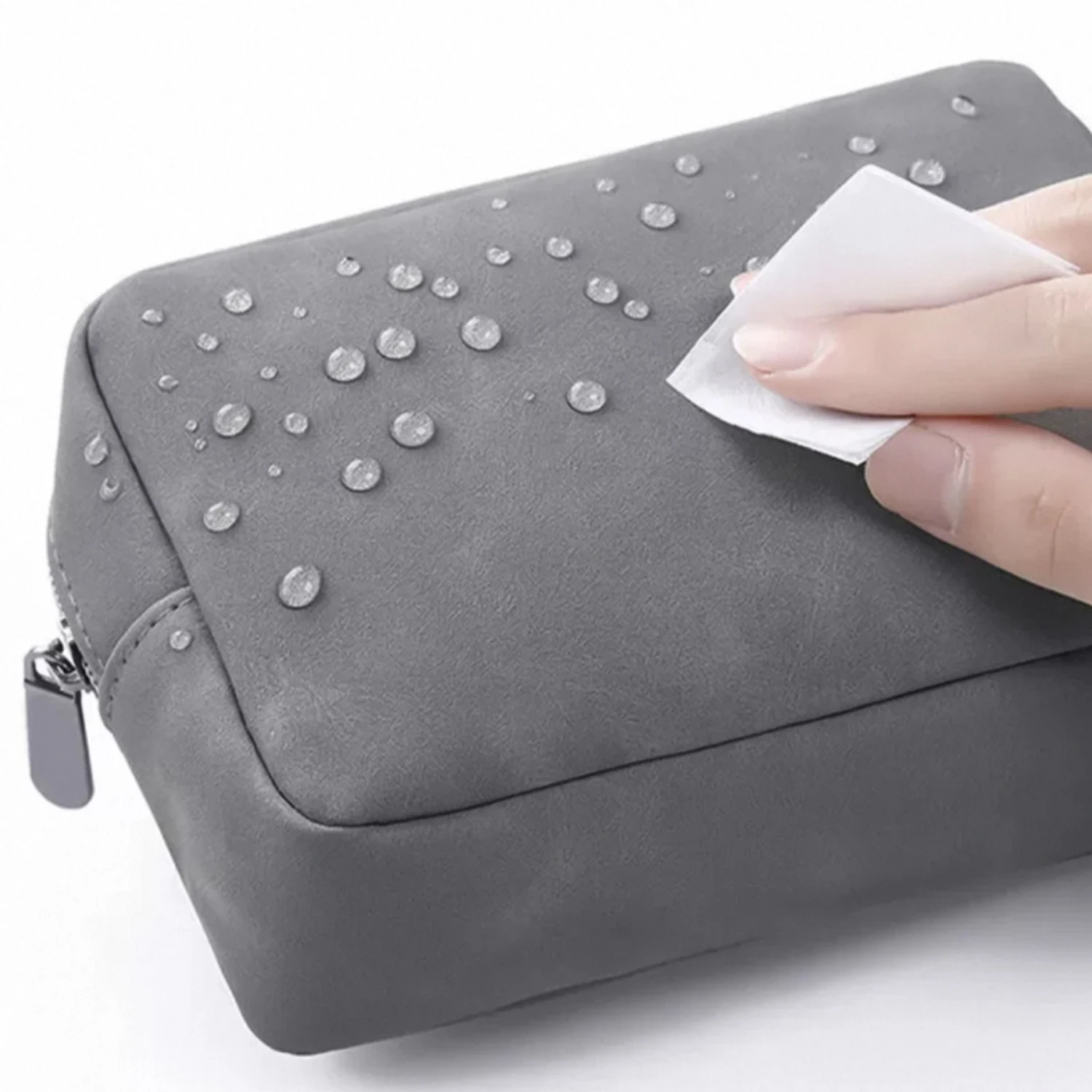 Carrying Case Storage Bag Waterproof Grease Proof Portable Pouch for Hard Drive Mouse Power Bank Adapter Electronics Accessories