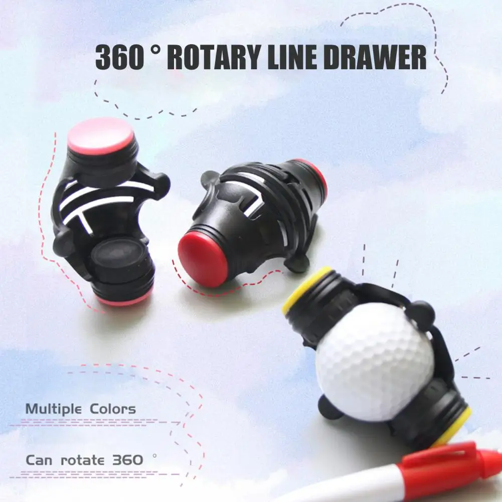 Golf Ball Liner Rubber Liner Golf Ball Marker Professional Marking Three Line Marker Alignment Marking Tool