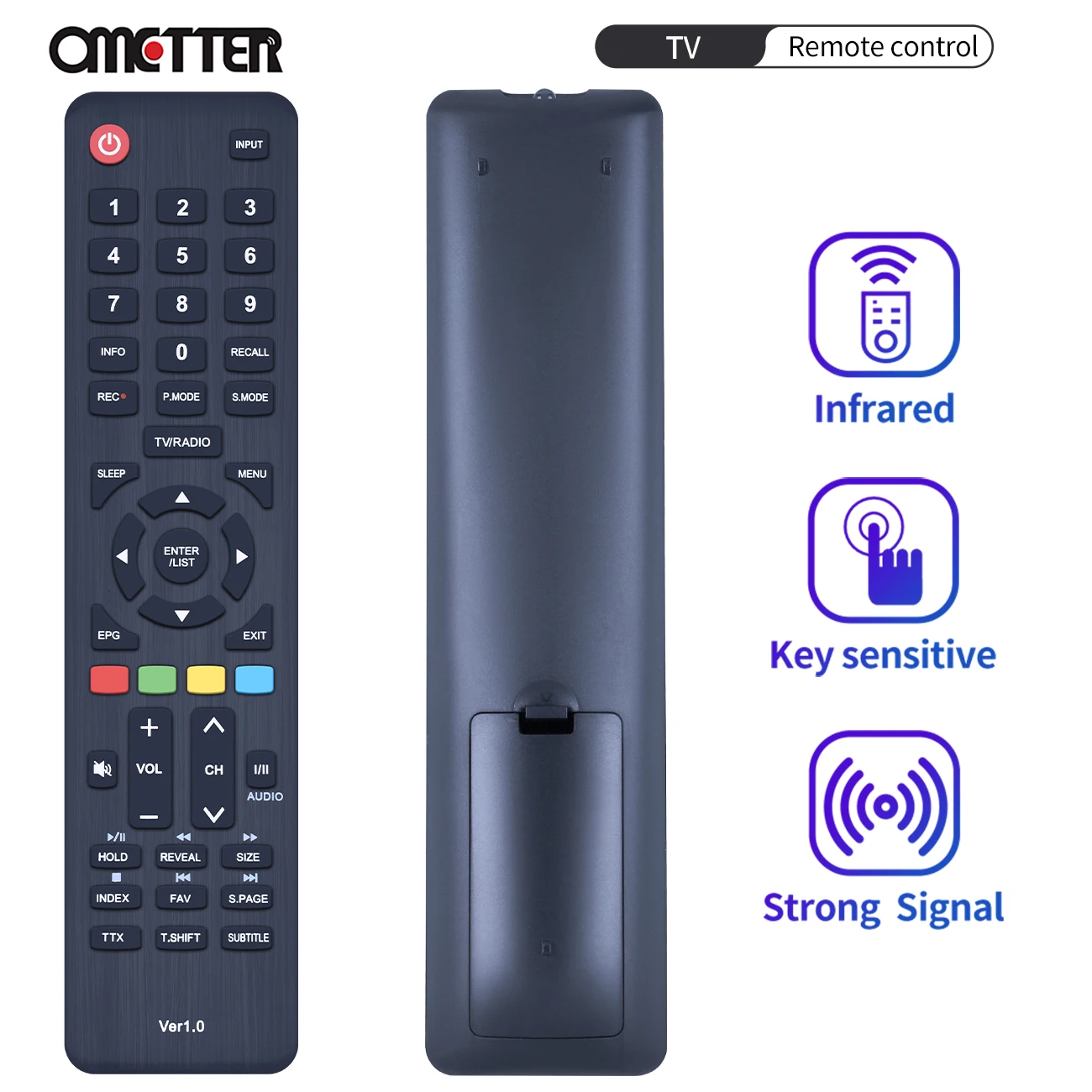 

New for Dexp Ver 1.0 Ver1.0 F22F7000K, F22F7000KW h24e8000K TV Remote Control