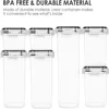 Kitchen Food Storage 7pcs-set Container BPA FREE Cereal Candy Storage Boxes Jar with 10stickers and Pen 5