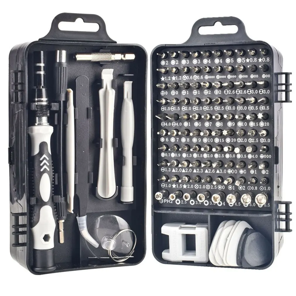 

115 in 1 Screwdriver Set Watch Phone Disassemble Repair Tool Mini Repair Tool Box Chrome Vanadium Steel Multi-function Tool