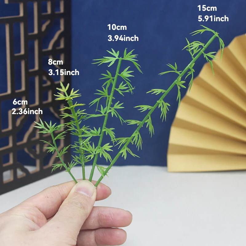 Mini Artificial Bamboo Plants for Landscaping and Fairy Garden Decoration (30 Pieces, 15cm)