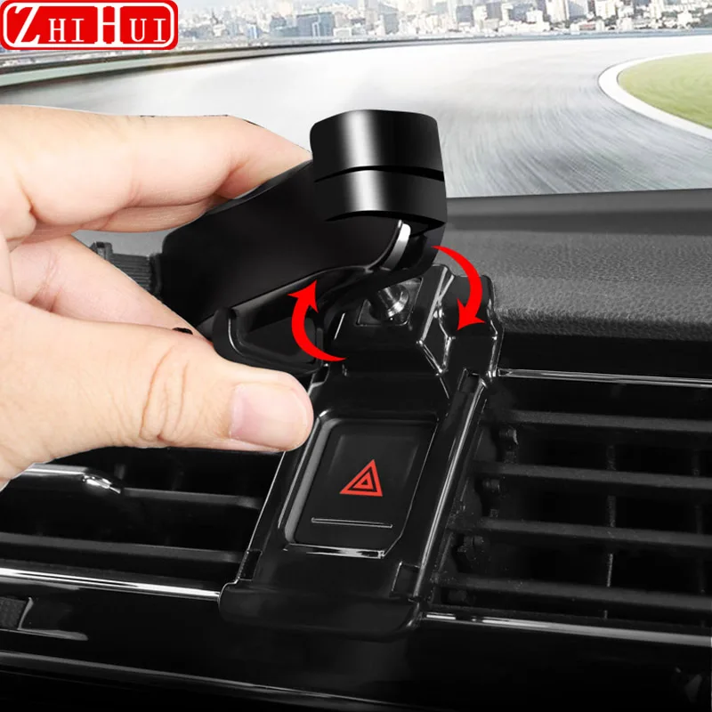 자동차 휴대폰 홀더, 폭스바겐 VW 골프 7 8 MK7 MK8 Sportsvan 에어 벤트 마운트 브래킷, LHD용 중력 브래킷 스탠드