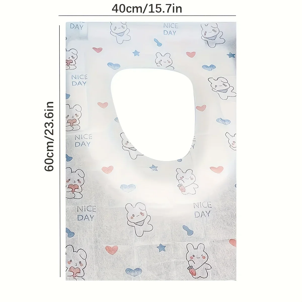70/40/10Pcs Disposable Toilet Seat Covers Travel Public Bathrooms Airplane Hygiene Universal Fit All Ages Potty Training