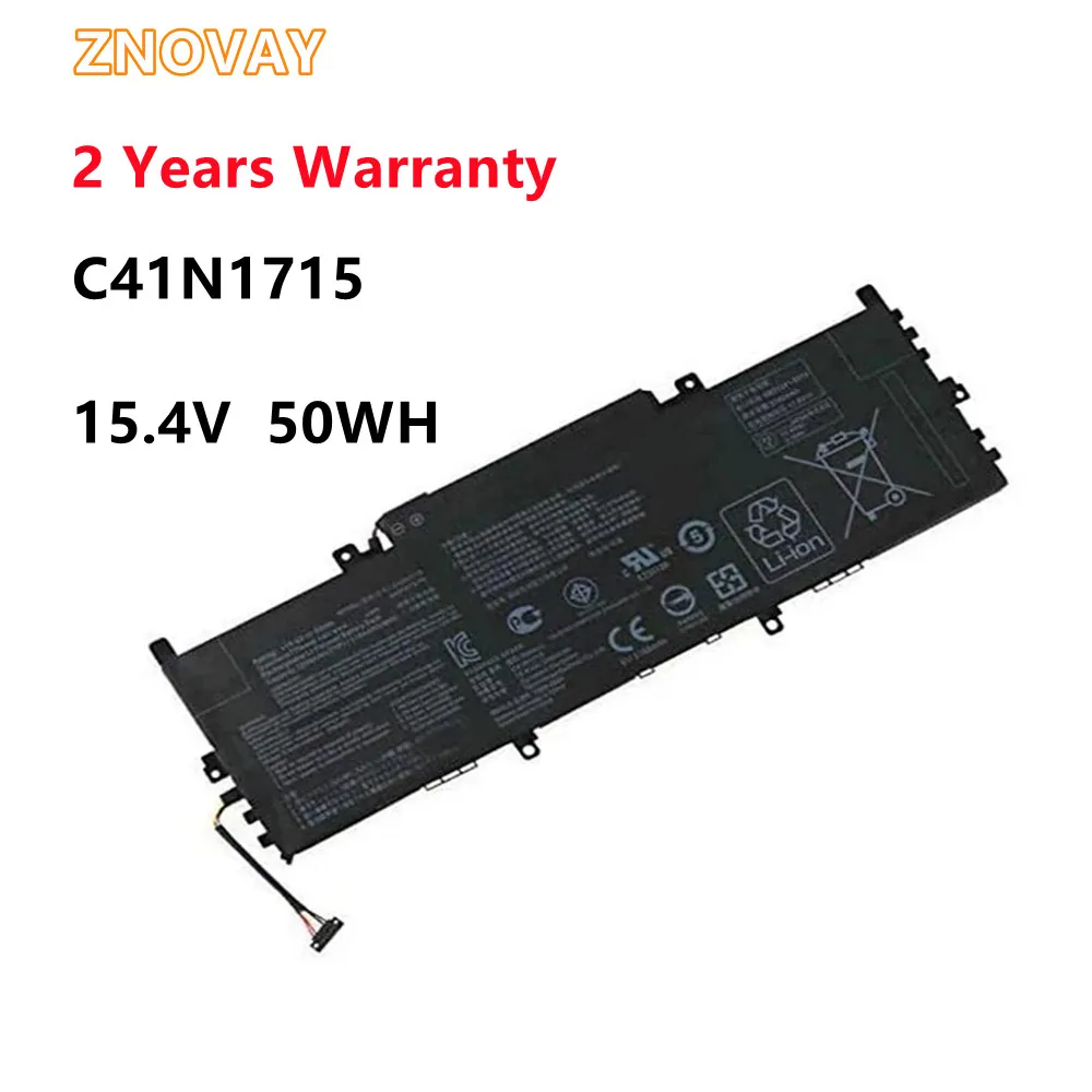 

ZNOVAY C41N1715 15.4V 50WH Laptop Battery For ASUS UX331FN UX331UA-1B UX331UN UX331UN-1E U3100UN 0B200-02760000 C41N1715