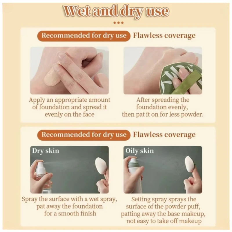 3 Pcs/Box Soft Air Cushion Puff Concealer Brush Round Makeup Blender Sponges Elastic Marshmallow Cosmetic Foundation Powder ins 3