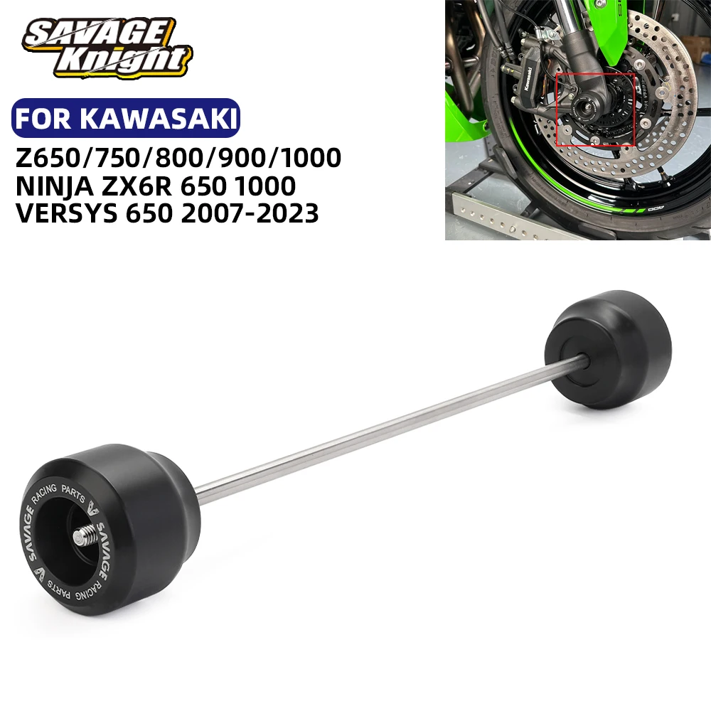 

For KAWASAKI Z650 Z750 Z800 Z900 Z1000 NINJA 650 1000 ZX6R VERSYS 650 Z1000SX Front Wheel Fork Slider Axle Fork Crash Protector