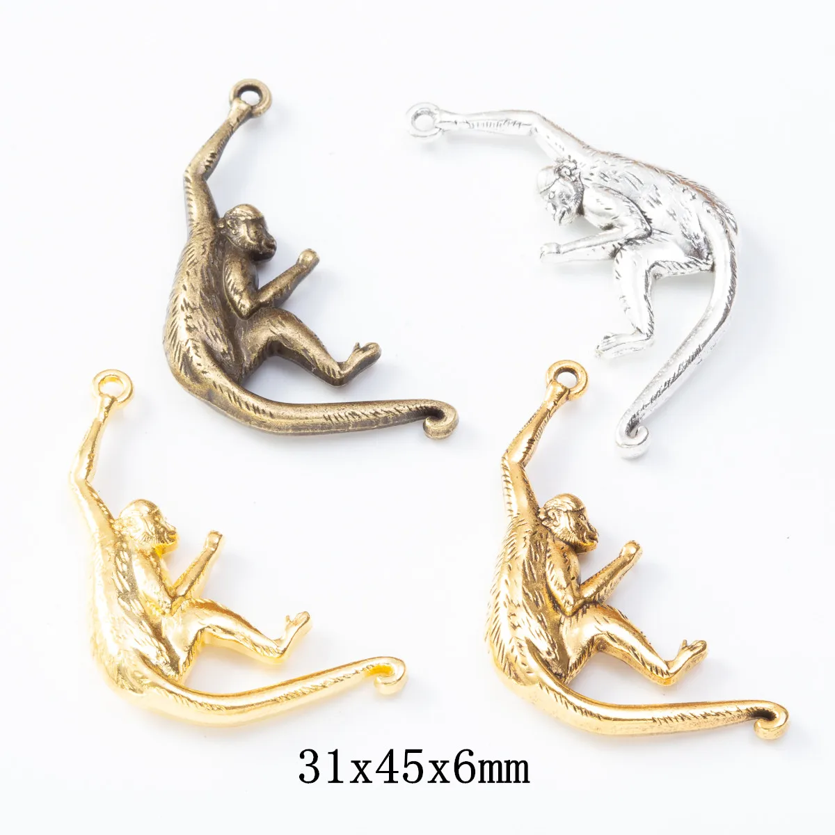 

10pcs monkey Craft Supplies Charms Pendants for DIY Crafting Jewelry Findings Making Accessory 665