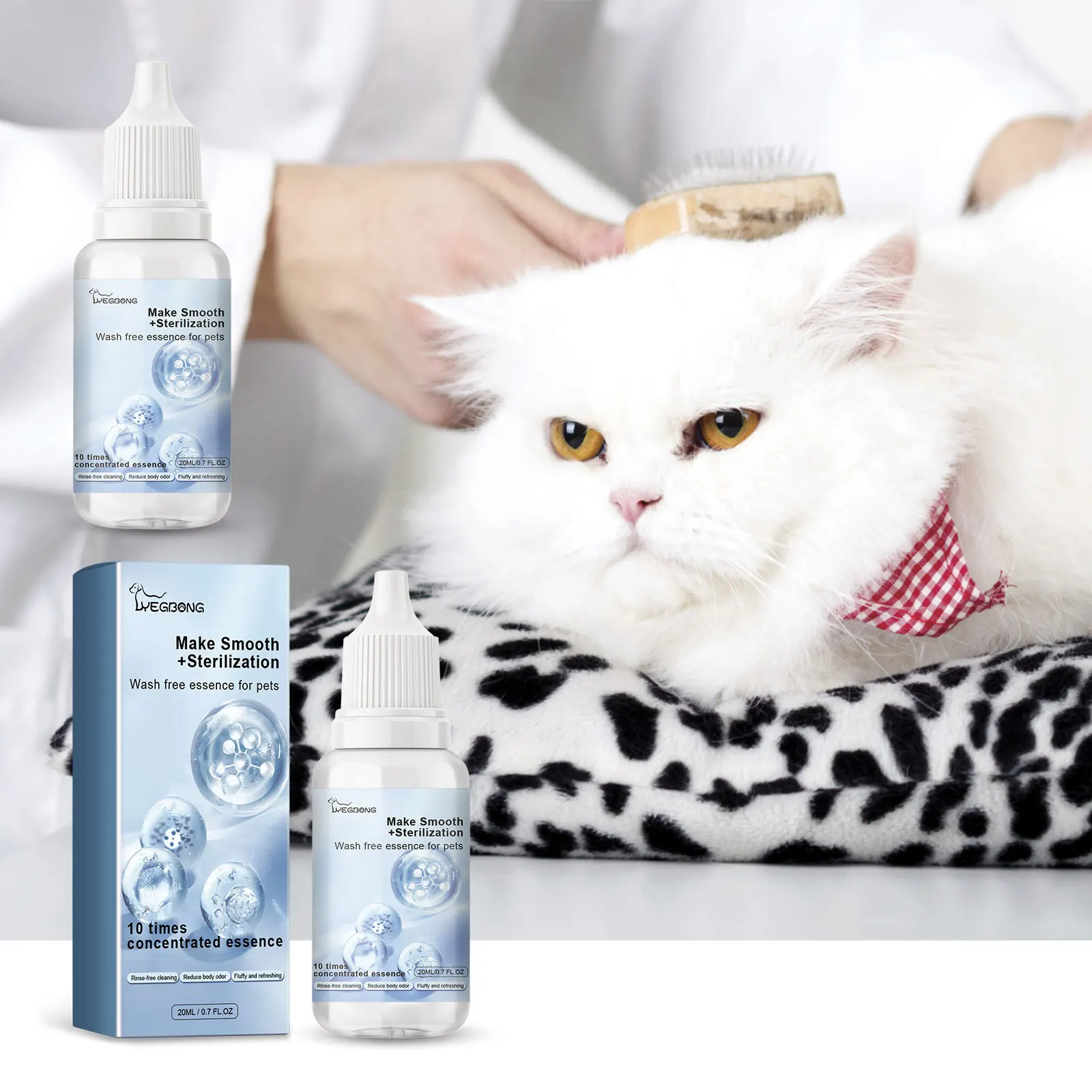 Pet Leave-in Serum, Cat and Dog Water-free, Deodorant, Clean, Supple, and Fragrant Hair Care