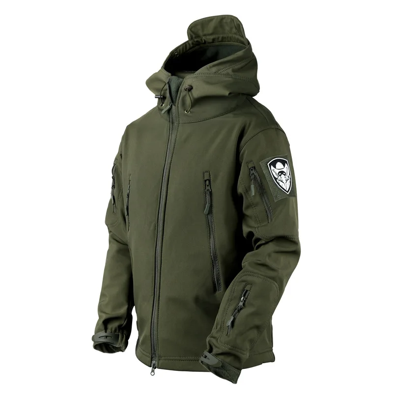 green jacket