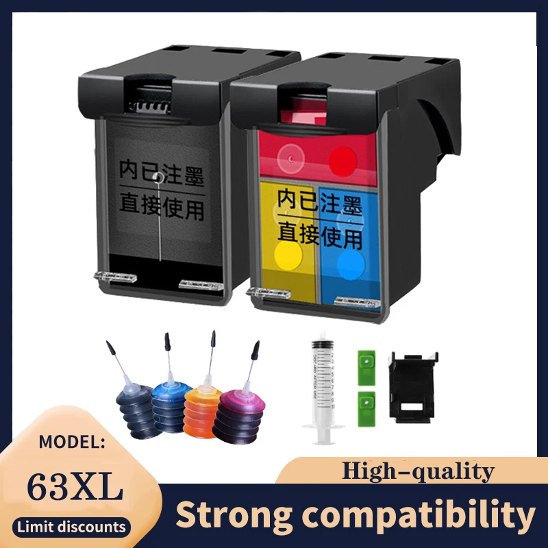 Vilaxh 63XL互換インクカートリッジ HP 63 XLインクカートリッジ