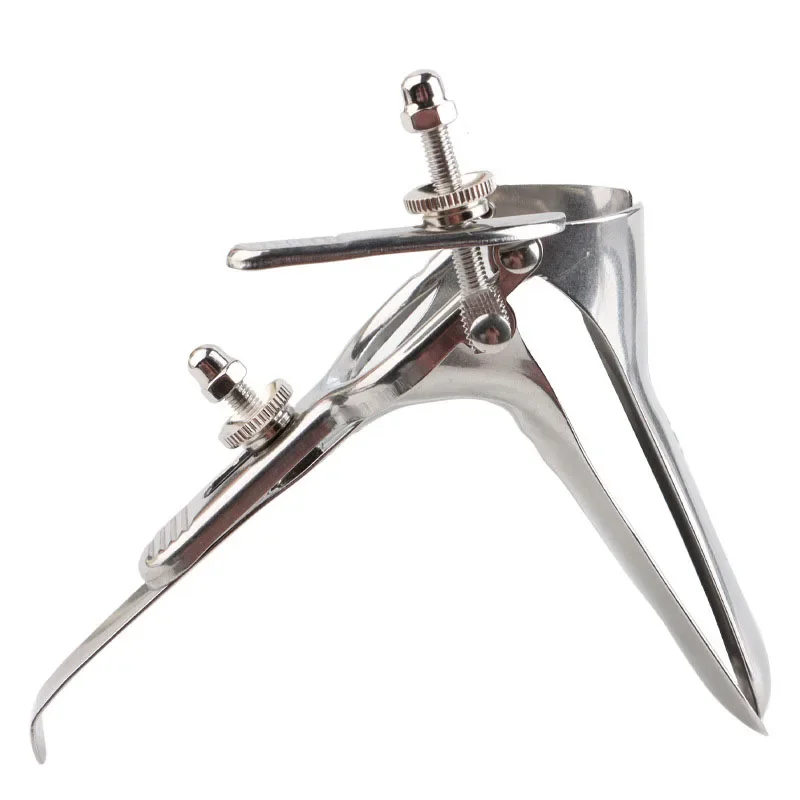1PC Stainless Steel Vaginal Dilator Expansion Device Voyeuristic Colposcope Speculum for Anal Sex Toys