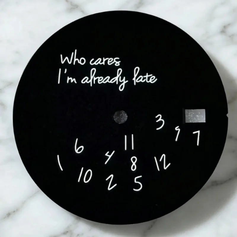 Elegant 28.5mm Black Watch Dial with Optional Calendar Feature