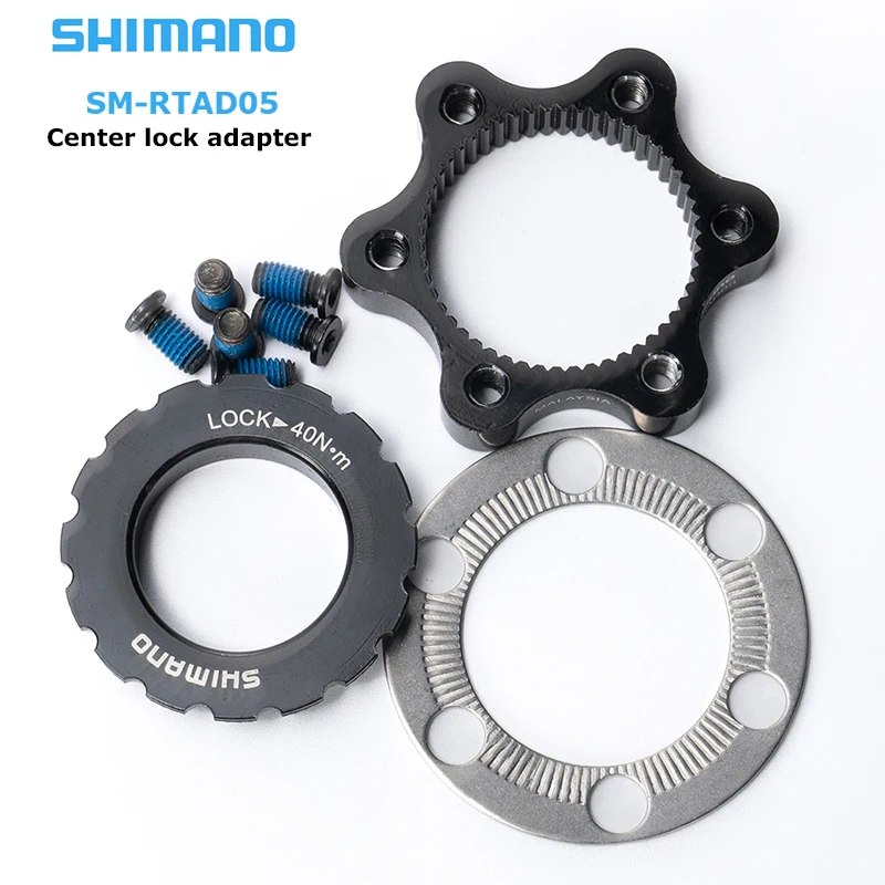 

Адаптер для ротора дискового тормоза Shimano Deore, адаптер для ротора с 6 болтами и центральной блокировкой SM RTAD05, адаптер для ротора дискового тормоза для горного и дорожного велосипеда