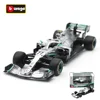 Bburago 1:43 Mercedes Benz 2019 W10 F1 Formula Static Die Casting Alloy Model Racing Car # 44 # 77 Collection Gift Toy 4