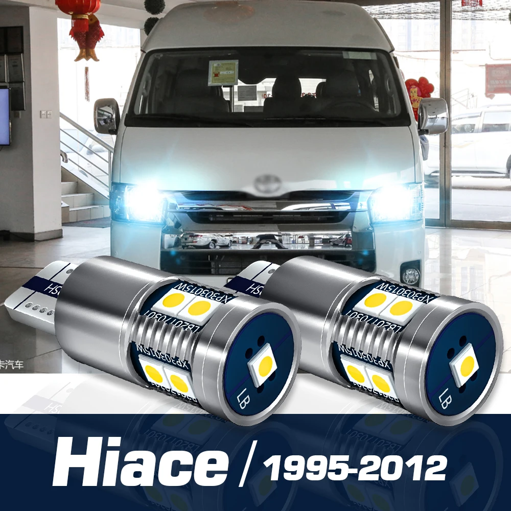 

2pcs LED Parking Light Clearance Bulb Canbus Accessories For Toyota Hiace 1995-2012 2003 2004 2005 2006 2007 2008 2009 2010 2011