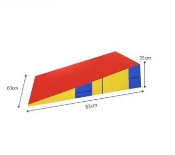 Inflatable Wedge Child Folding Play Mat, Triangle Shape Gymnastics Incline Wedge, Tumbling Mats, Outdoor Sports Equipment