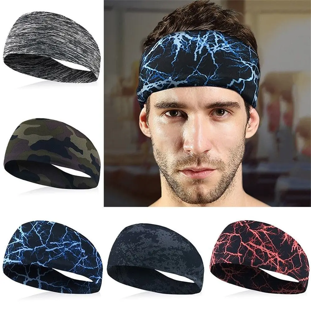 Unisex Cycling Yoga Sweatband Sport Hair Bands Stretch Sweat Headband