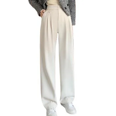 MODX Spring and Autumn Straight Sleeve Suit Pants Women's High Waist Slim Slim Relaxed Narrow Wide Leg Pants