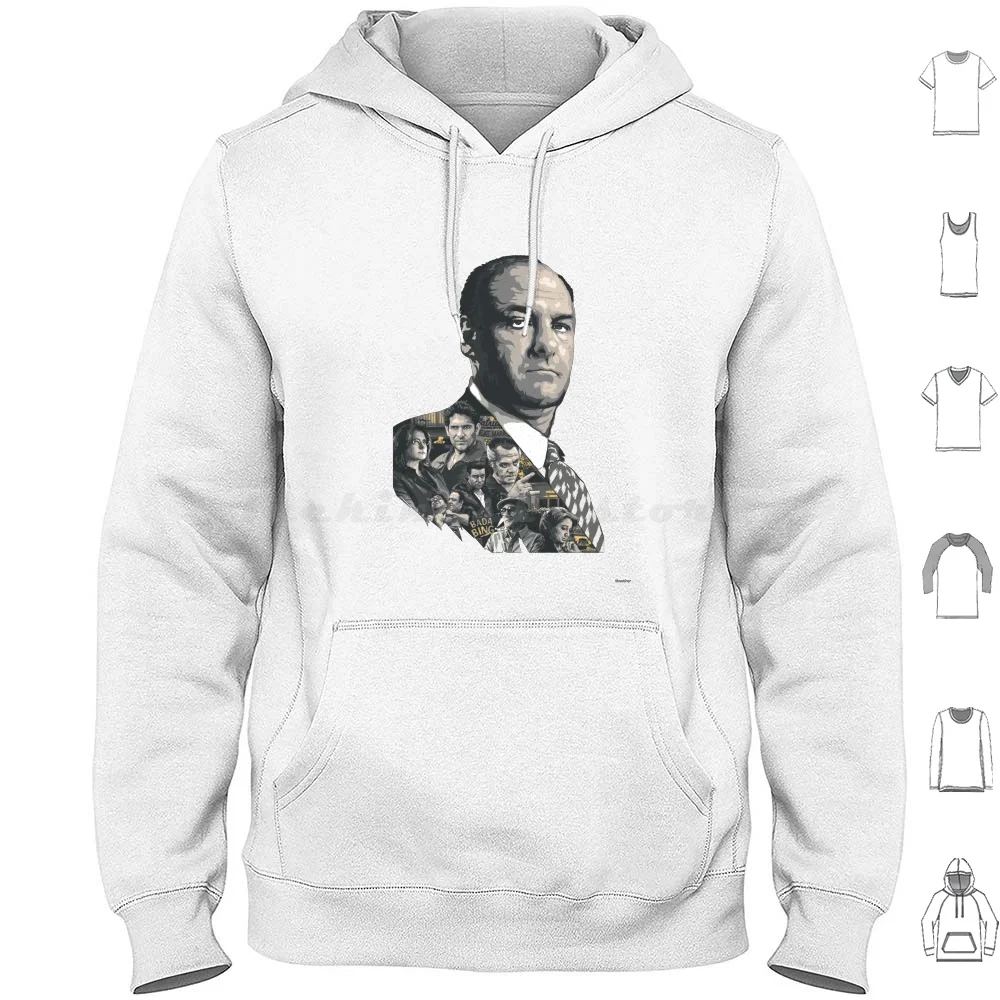 Sopranos Felpa Con Cappuccio Cotone Manica Lunga Sopranos Tony Soprano Soprano Tony Tv Tv Series Tv Show Cada Bing James Gadolfini