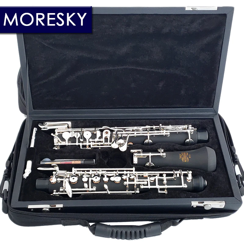 Oboe tube cane MORESKY-Professional C Key Oboe Full-Automatic Style Silver Plated Keys S12