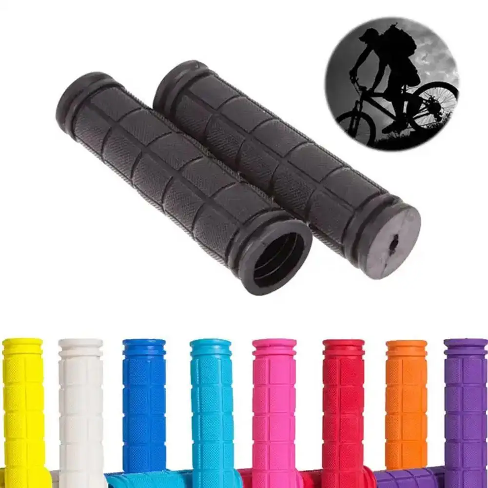 

1Pair Bike Handlebar Grip Scooter Handle Bar Rubber Cover Cycling Mountain Bicycle Handles Anti-skid Bicycles Grips Accessories