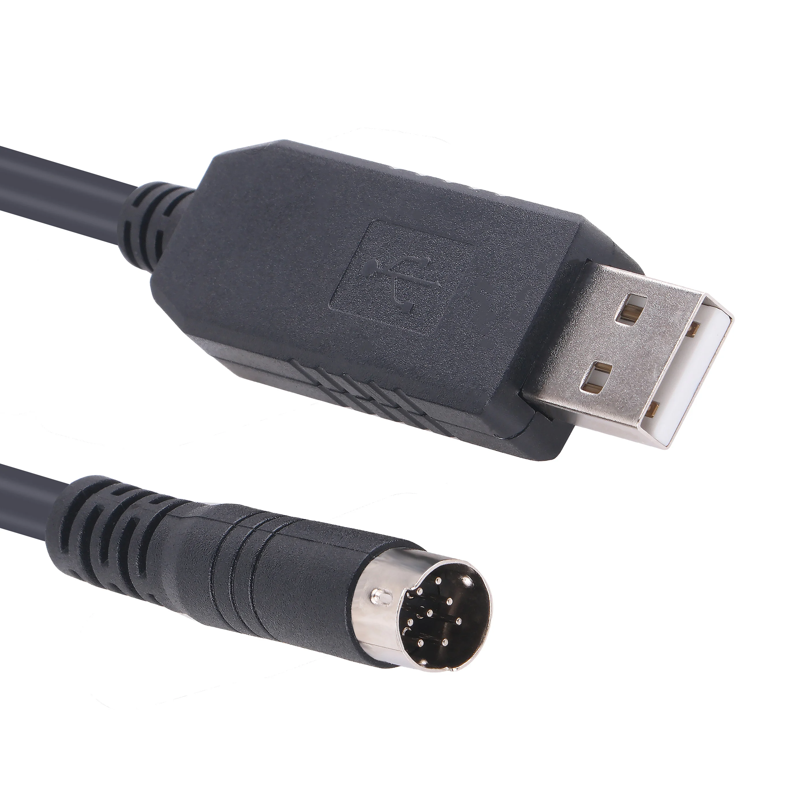 Cabo de Comunicação Serial para pc Mini Din Usb de Pinos Rs232 Apto para ls Xgb Xbm Xbc Plc para pc Cabo de Download