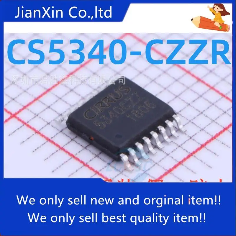 

5 шт., 100% оригинальный новый конвертер CS5340CZZ 5340CZZ CS5340-CZZR Audio A/D