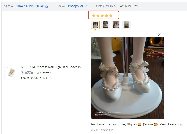 1/3 7,8 cm Prinzessin Puppe High Heel Schuhe PU Leder Bowknot Schuhe geeignet für 60cm Puppe tragen Puppe Stiefel Schuhe Zubehör – Detail 2