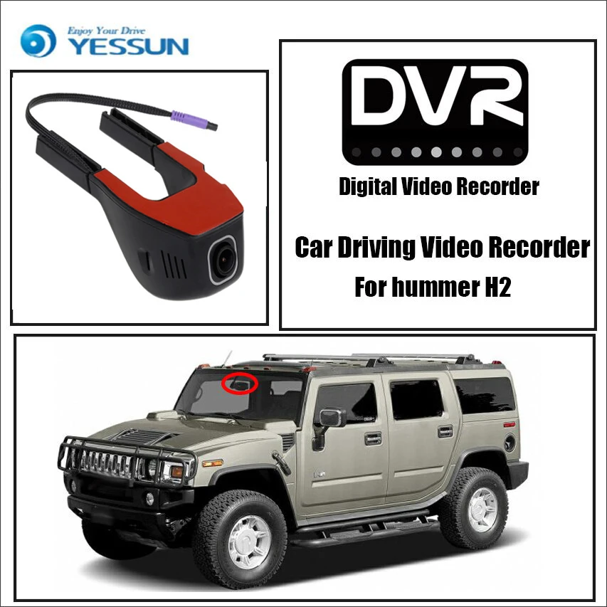 

YESSUN Car Mini DVR Driving Video Recorder Control APP Wifi Camera Novatek 96658 Dash Cam Original Style for hummer H2