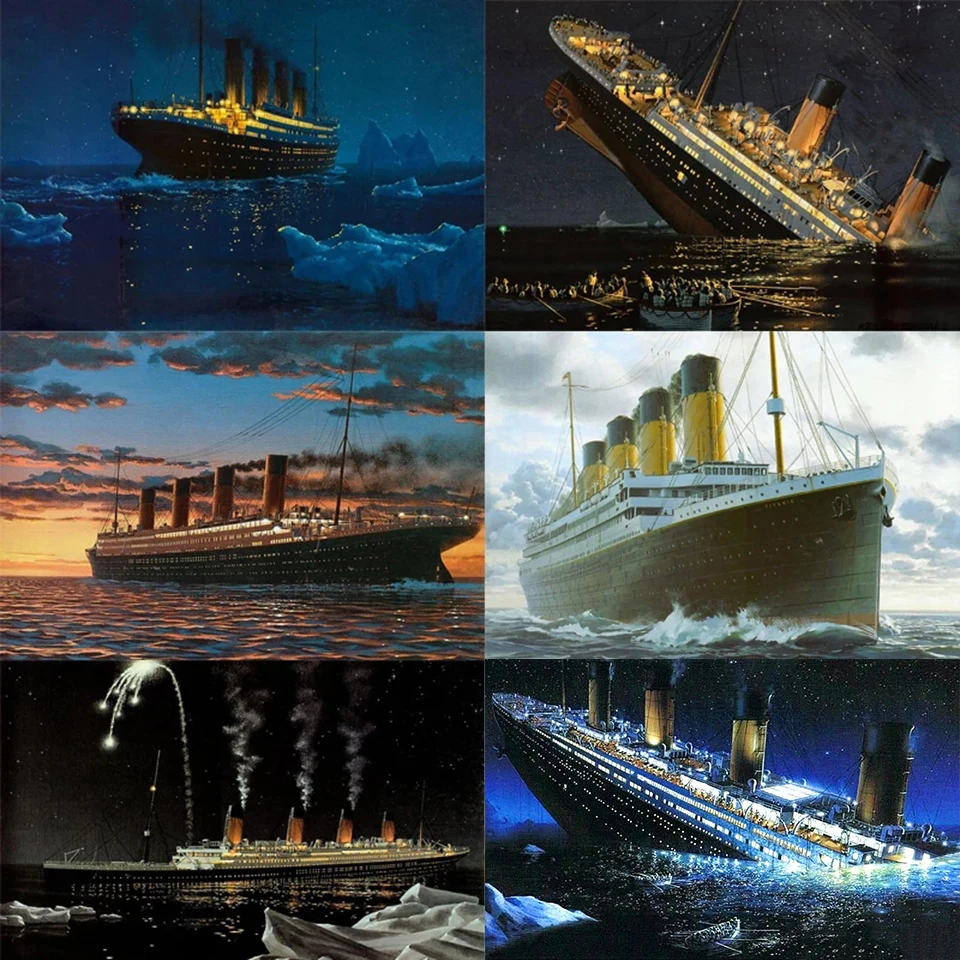TheTitanicDiamondPaintingFullKitMovieScene5DDiamondMosaicCrossStitchRhinestoneArt