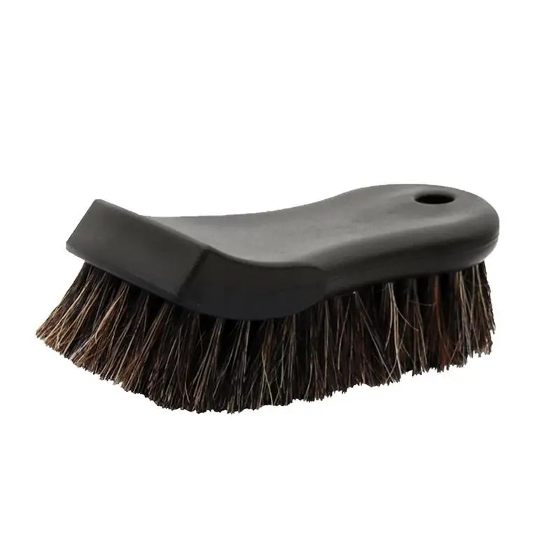 

Horse Hair Brush Car Natural Fine Horsehair Soft Cleaning Brush Portable Brush For Car Interior Furniture Sofa Boots Cleaning