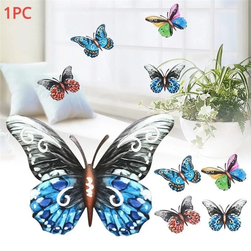 Metal Butterflies Wall Art Garden Ornament Butterfly Home Outdoor Decor