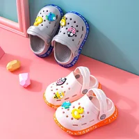 2-6Y Children New Cute Cartoons Kids Mules Clogs Summer Garden Beach Slippers Sandals Cave Hole Baby Shoes For Boys Girls 2