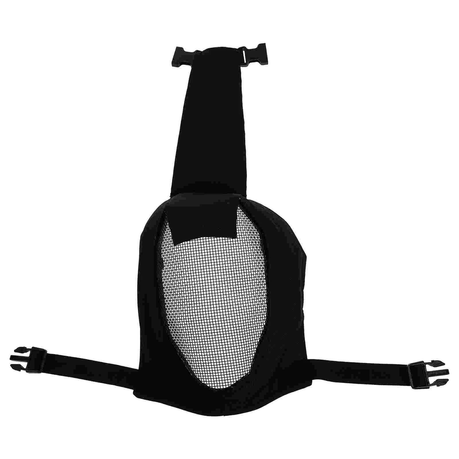 

1pc Human Game Field Mask Black Face Guard Outdoor Activity Face Protector