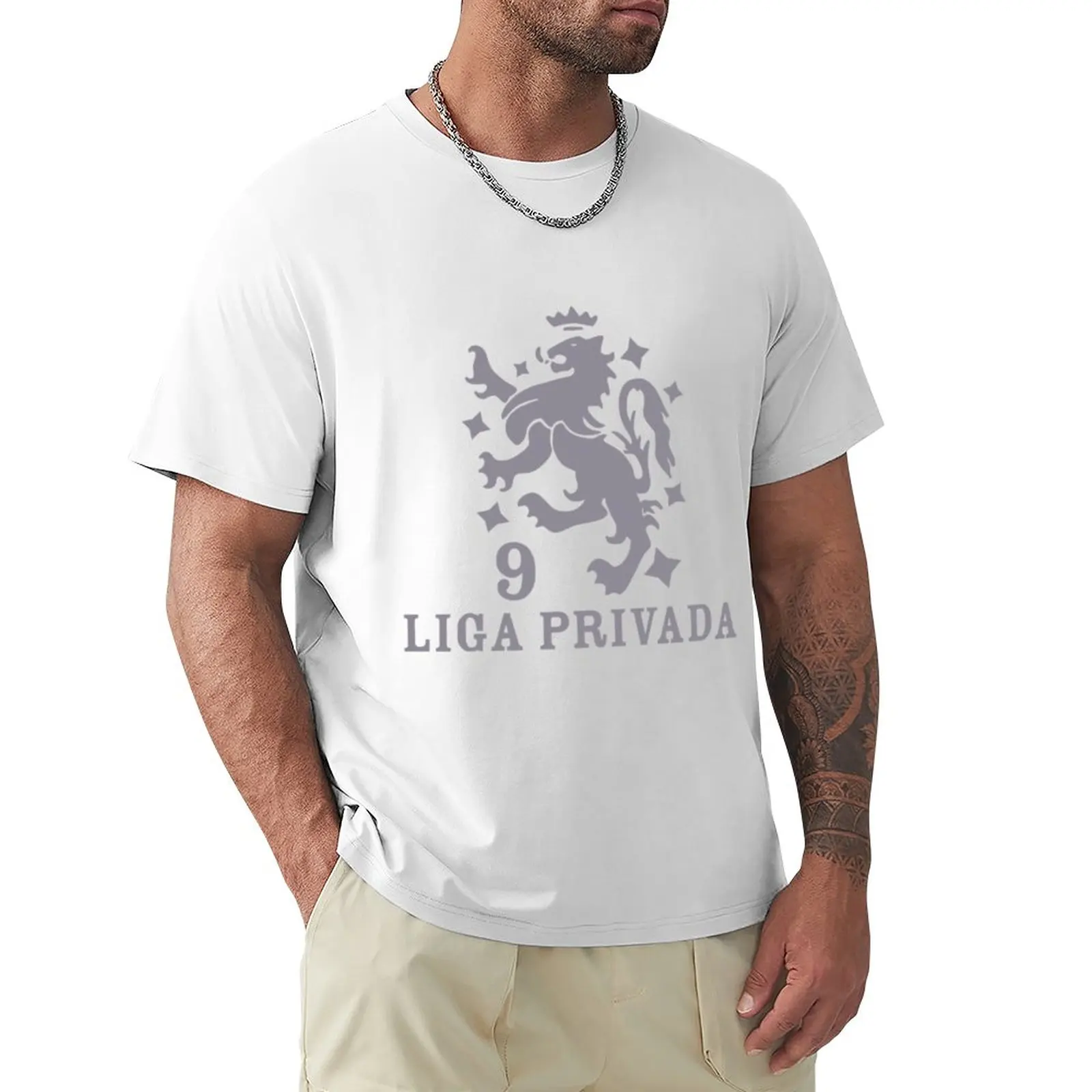

Liga Privada Cigars Logo T-Shirt T-Shirt vintage clothes anime korean fashion t shirt for men