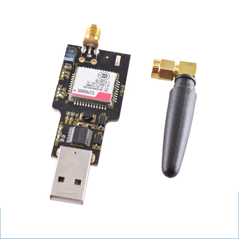 

USB to GSM Module With Bluetooth Function Sim800c Module CH340T Four Band GSM / GPRS Short Message Transceiver With Antenna