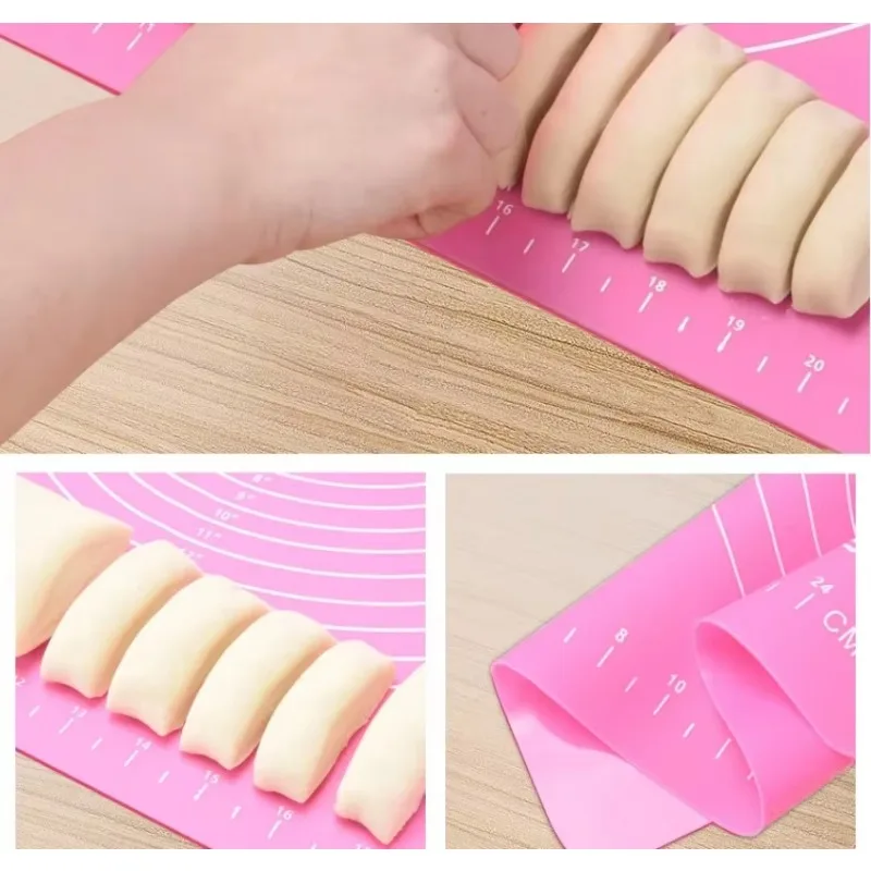 1PC Baking Special Silicone Pad Kneading Pad Large Size 45 * 64 with Scale Kitchen Tool for Rolling Dough Making Rack Cake Board