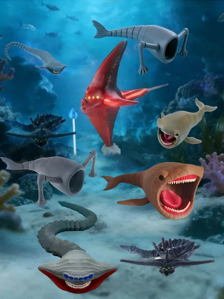 Sea Monster Action Figure Joint-movable Fantasy Figurine Model_voghion.com