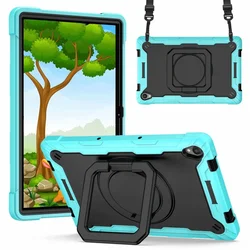 Custodia per tablet con supporto girevole universale e cinturino per la mano