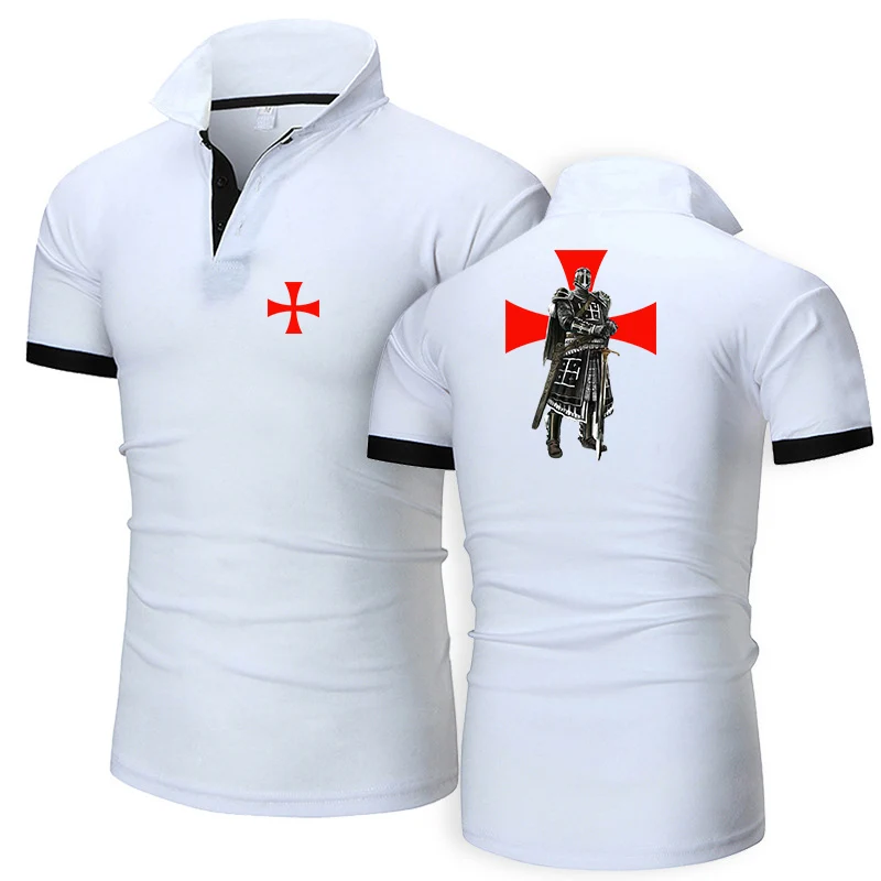 Mens Summer Polo Shirts Sports Casual Solid Color