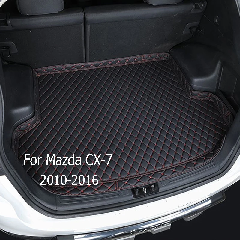

Custom Leather Car Trunk Mats For Mazda CX-7 2010-2016 Rear Trunk Floor Mat Tray Carpet Mud