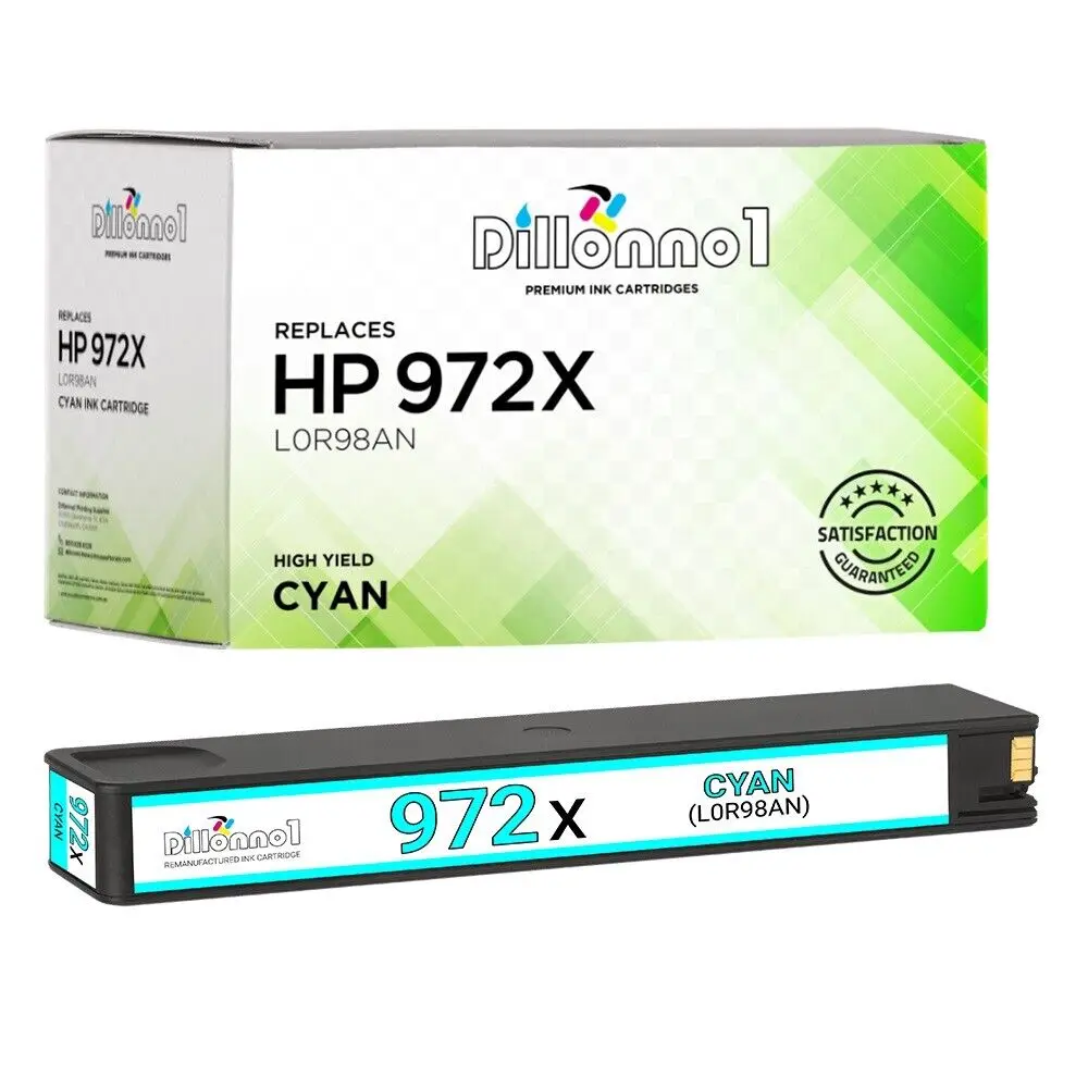 Cartuccia D'Inchiostro Ciano 972X Per Hp Pagewide Pro 477Dn 477Dw 552Dw 577Dw