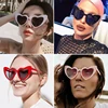 Women Fashion Heart Shaped Effects Glasses Watch The Lights Change To Heart Shape At Night Diffraction Glasses Female Sunglasses 2